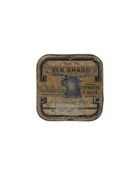 Elk Brand Typewriter Ribbons Tin